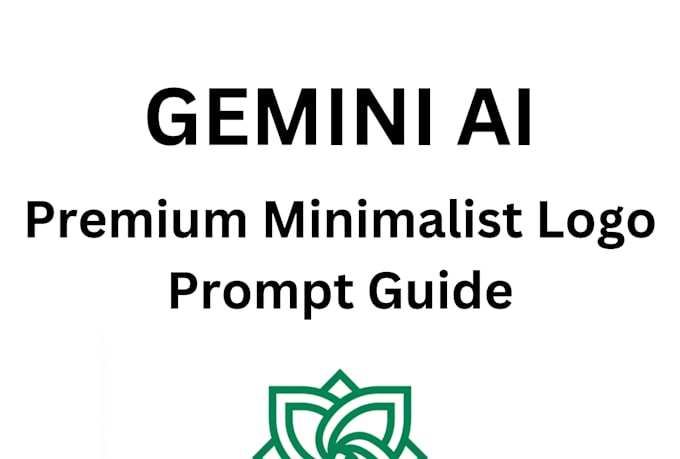 provide a premium minimalist logo prompt pack for gemini